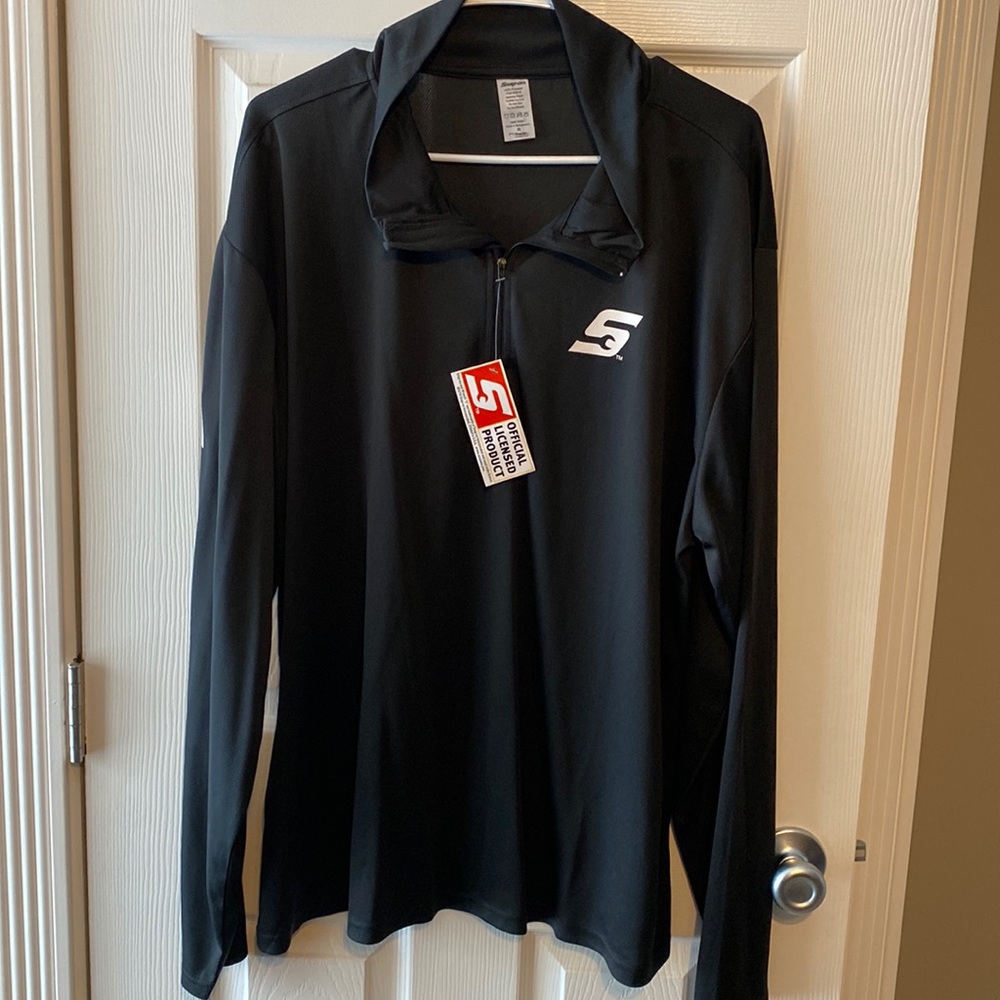 Mens Snap On Long sleeve 3/4 zip sz XL